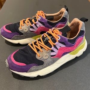 YAMANO 3 WOMAN - Suede and technical fabric sneakers Women’s Size 7